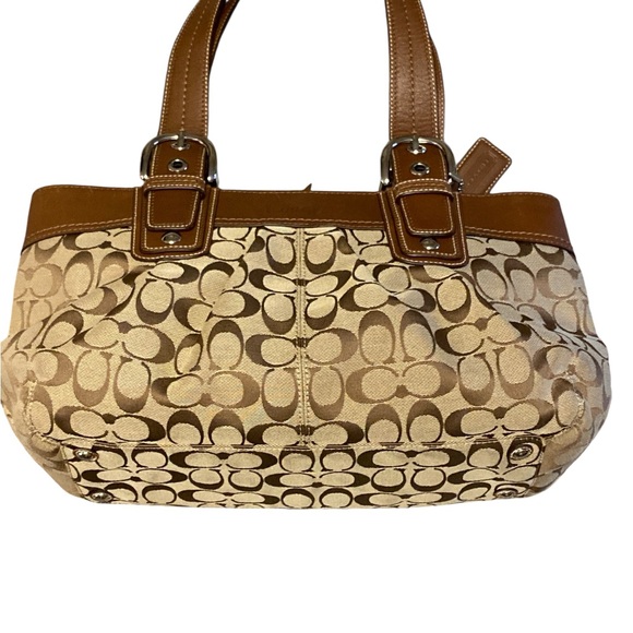 Coach Handbags - Coach Soho Signature Canvas & Leather Tote Bag F13742 | Like New + Dust Bag